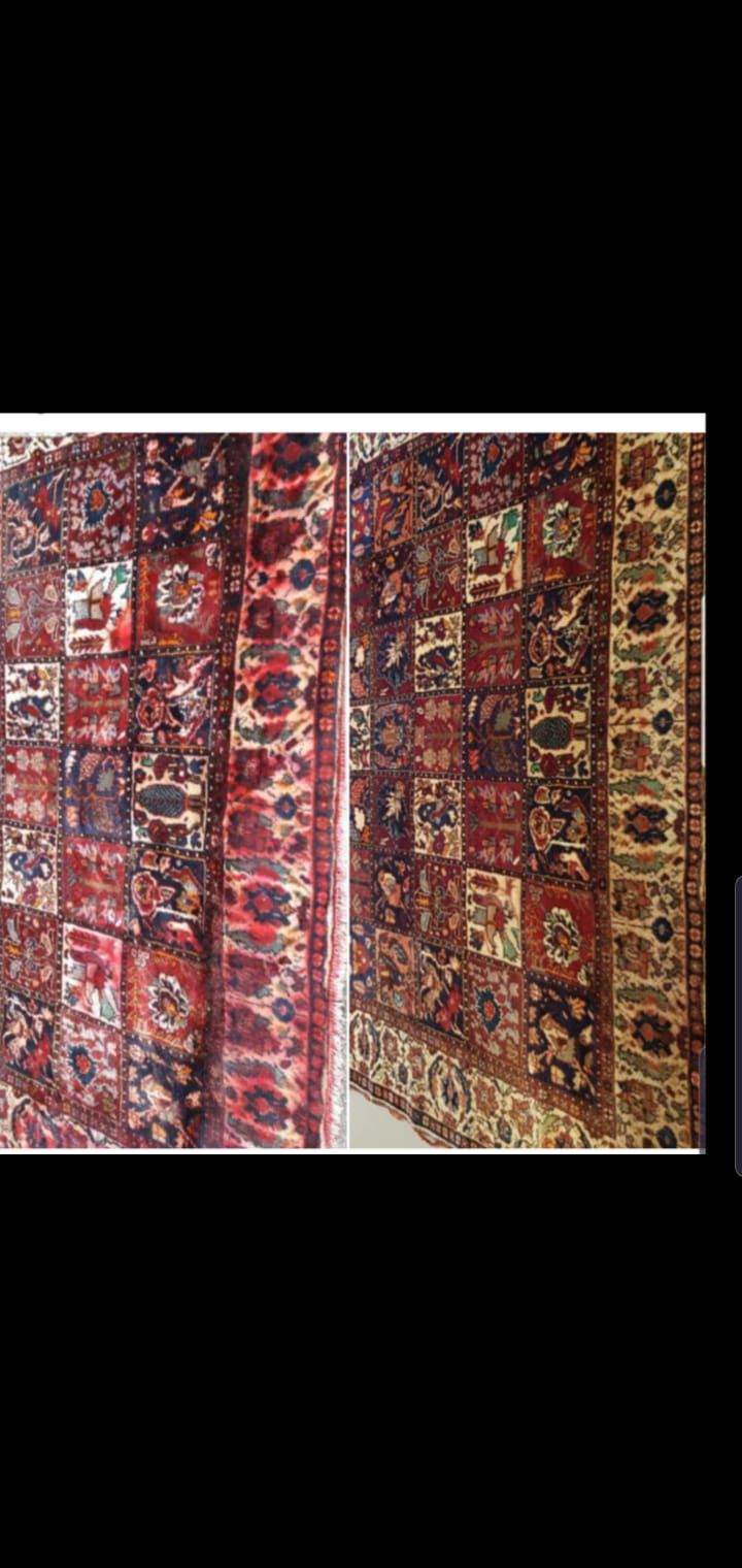 Tapis lavé et restauré en atelier